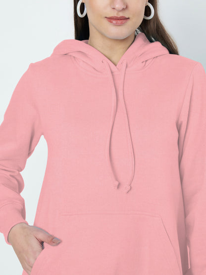 Hooded A-Line Midi Dress