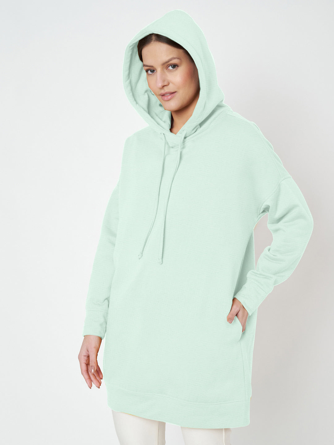 Hooded Longline Sweatshirt