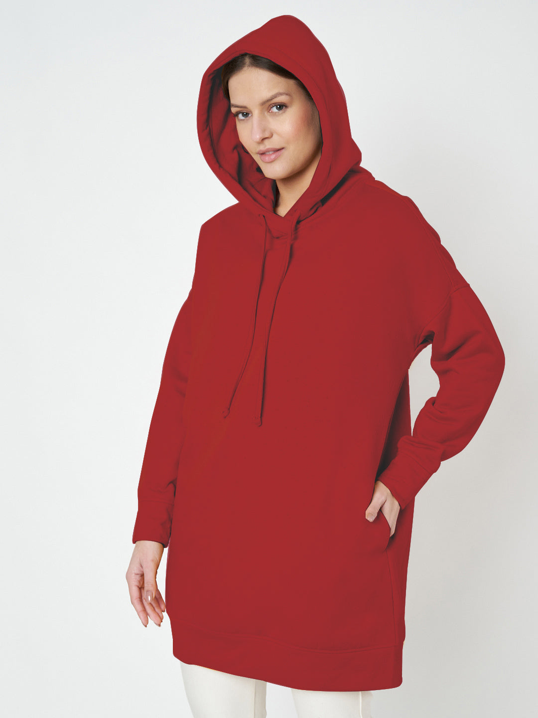 Hooded Longline Sweatshirt