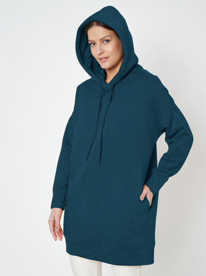 Hooded Longline Sweatshirt