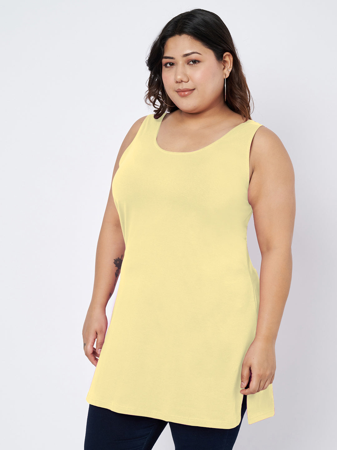 Plus Size Cotton Slip