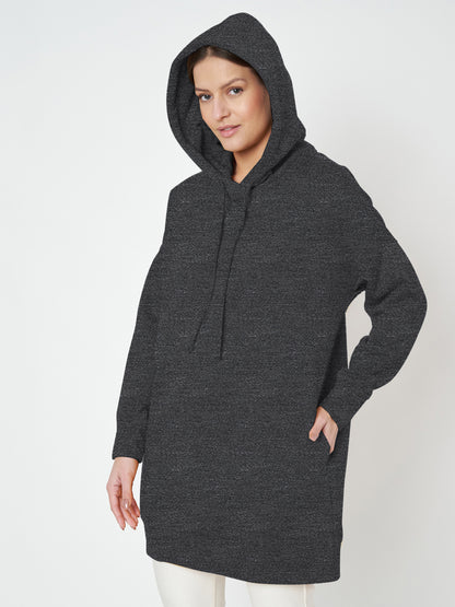 Hooded Longline Sweatshirt