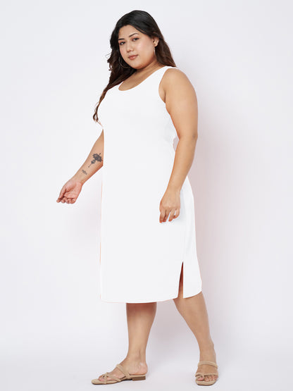 Plus Size Sheath Midi Dress