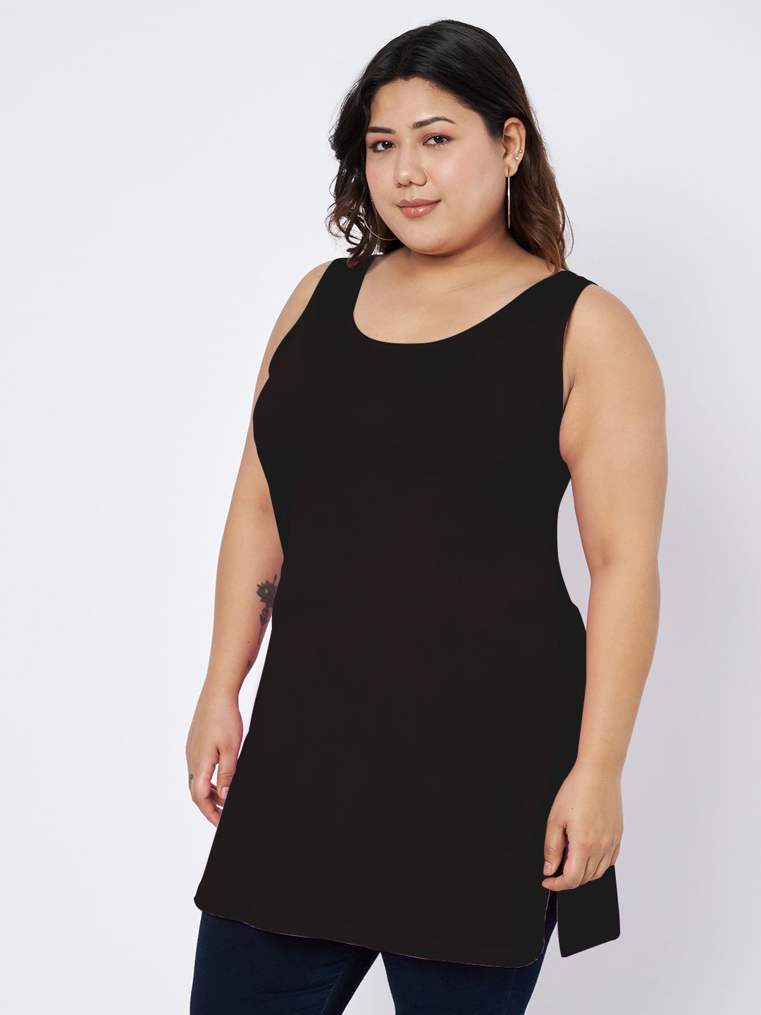 Plus Size Cotton Slip