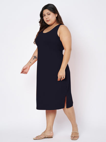 Plus Size Sheath Midi Dress