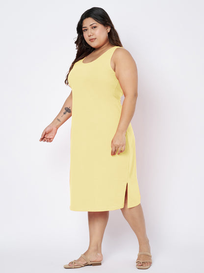 Plus Size Sheath Midi Dress