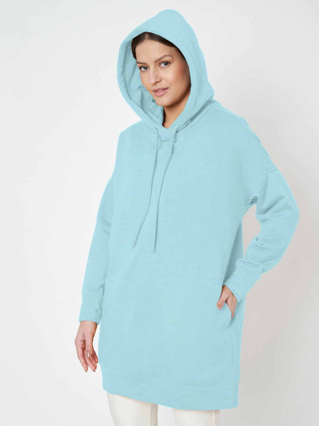 Hooded Longline Sweatshirt