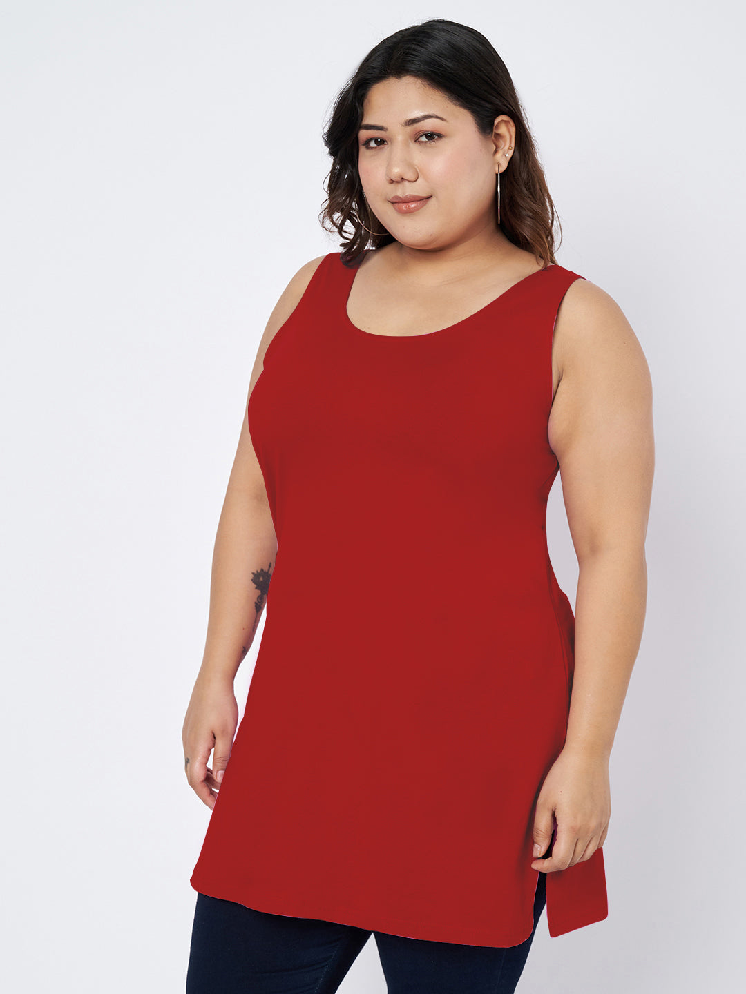 Plus Size Cotton Slip