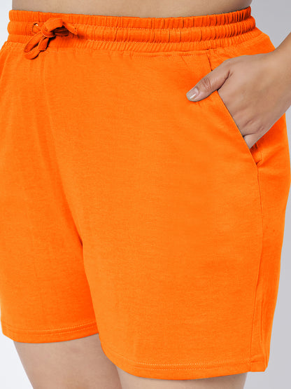 Plus Size Cotton Shorts