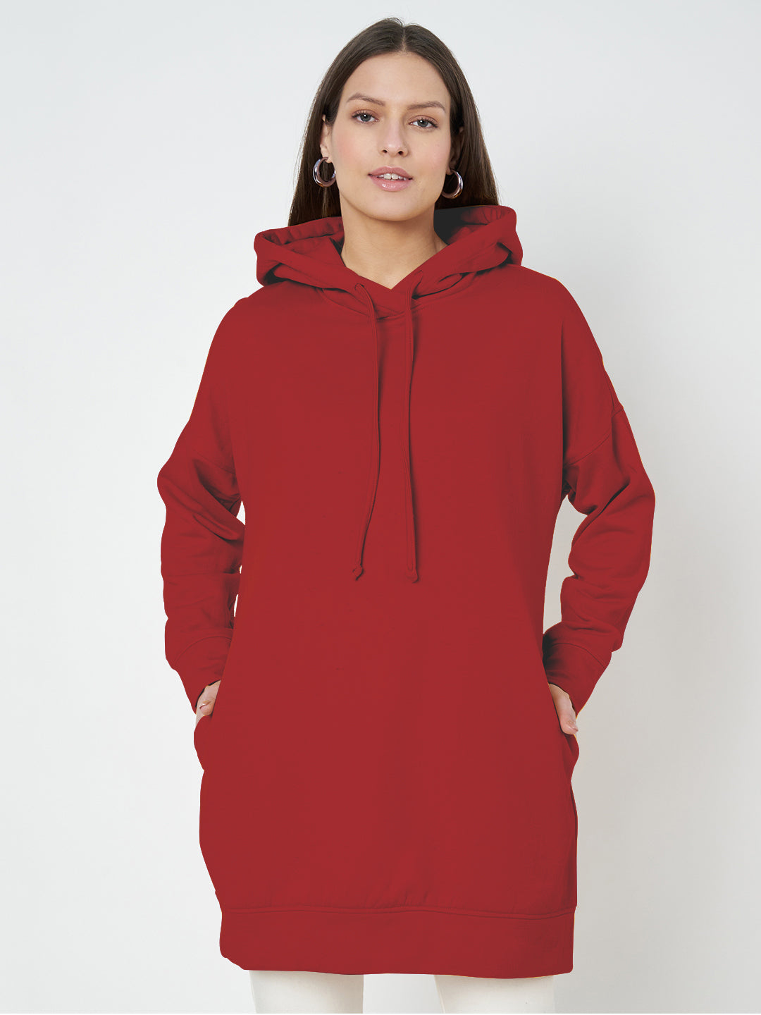 Hooded Longline Sweatshirt