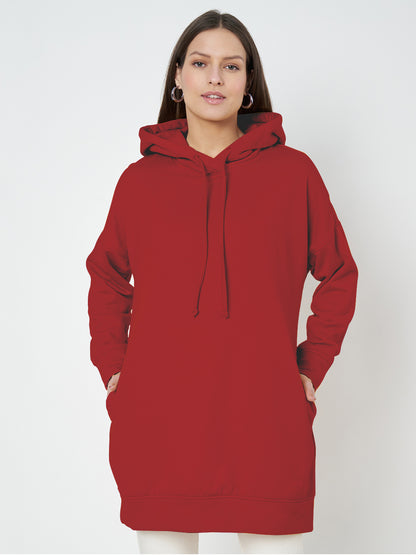 Hooded Longline Sweatshirt