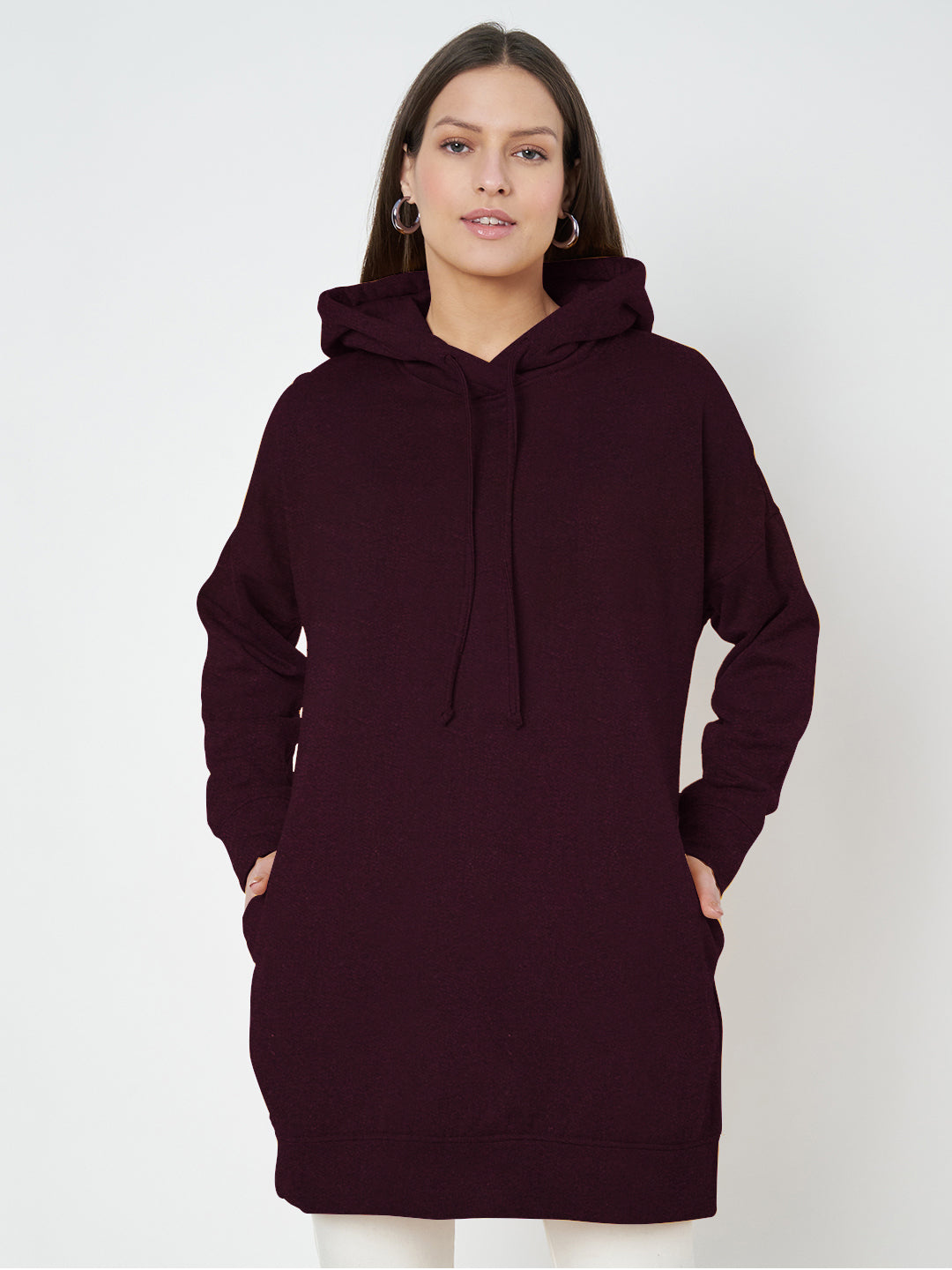 Hooded Longline Sweatshirt