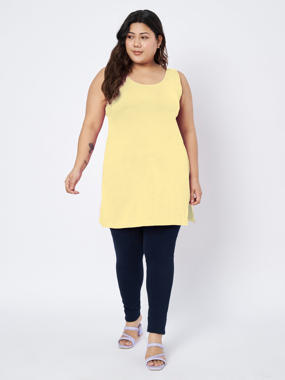 Plus Size Cotton Slip