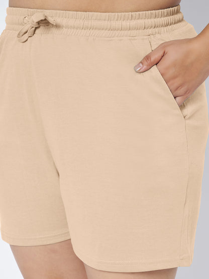 Plus Size Cotton Shorts