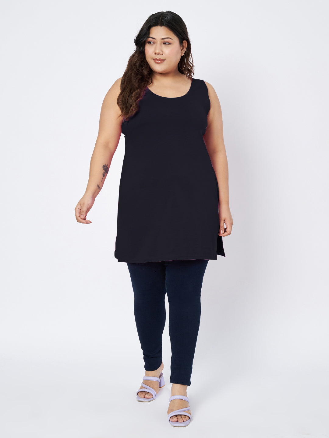 Plus Size Cotton Slip
