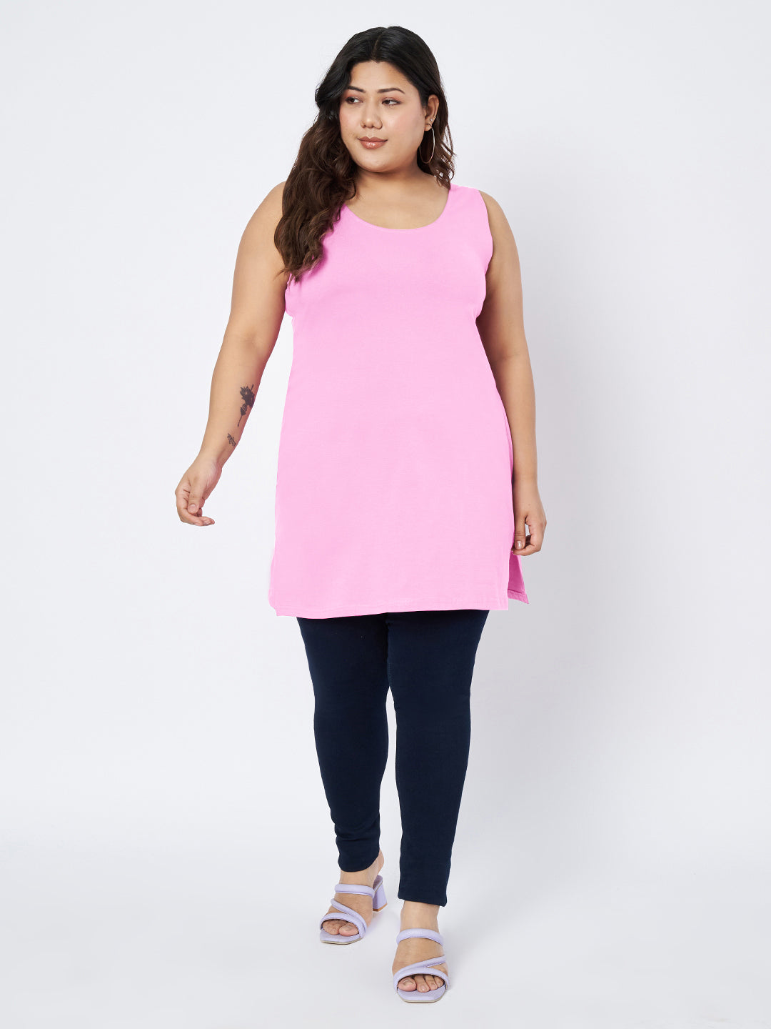 Plus Size Cotton Slip