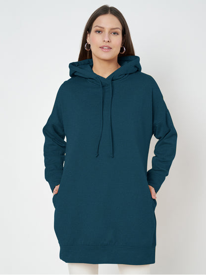 Hooded Longline Sweatshirt