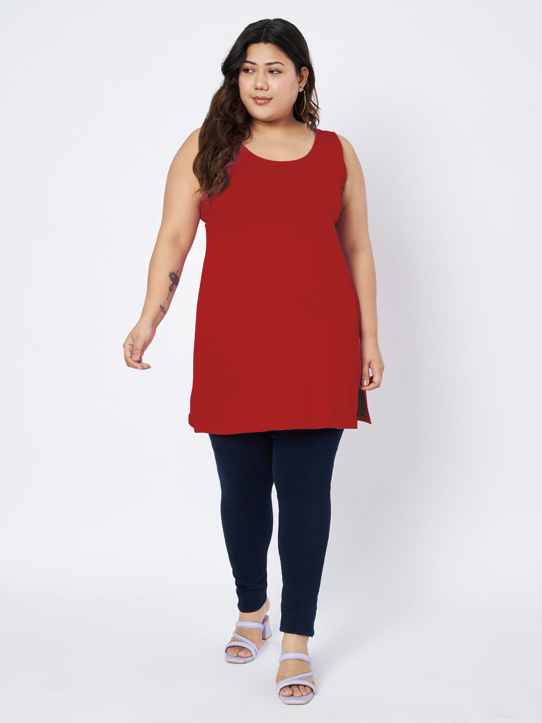 Plus Size Cotton Slip