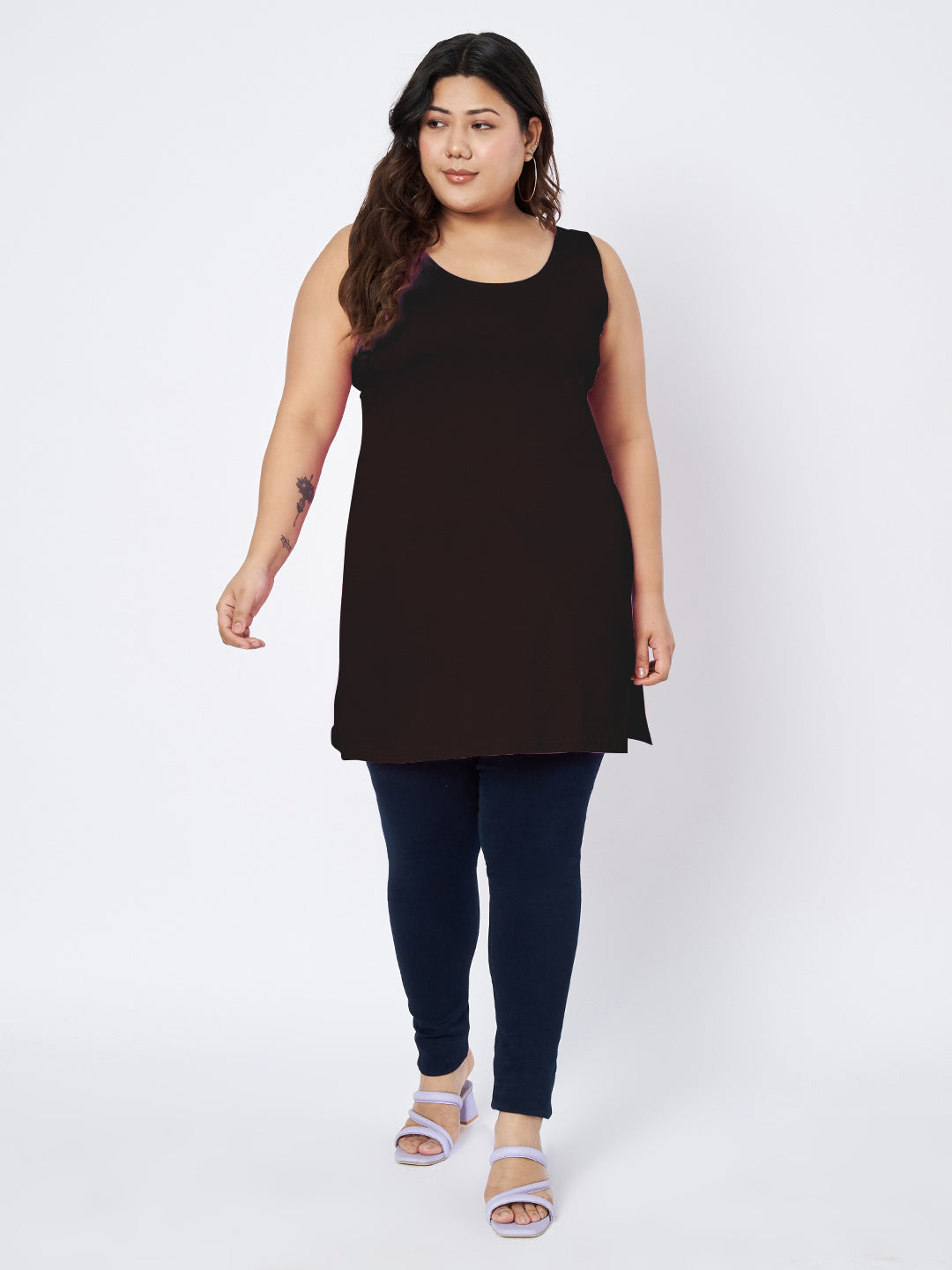 Plus Size Cotton Slip