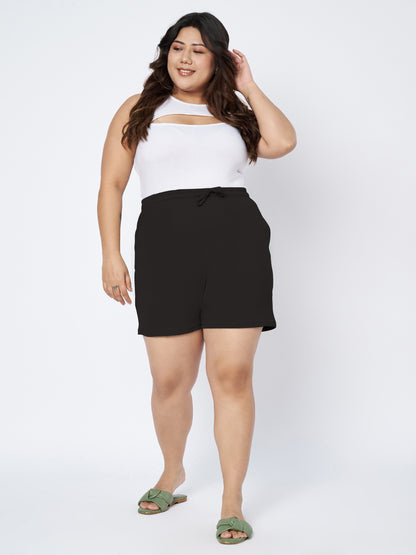 Plus Size Cotton Shorts
