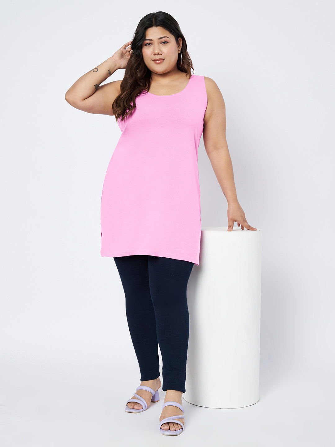 Plus Size Cotton Slip