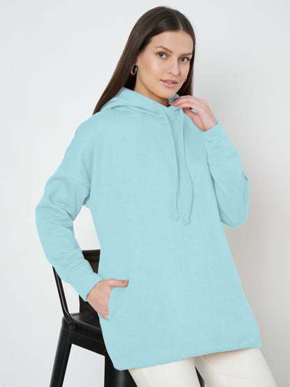 Hooded Longline Sweatshirt