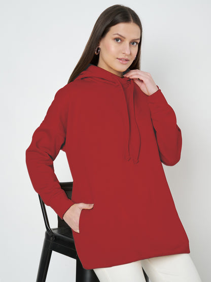 Hooded Longline Sweatshirt