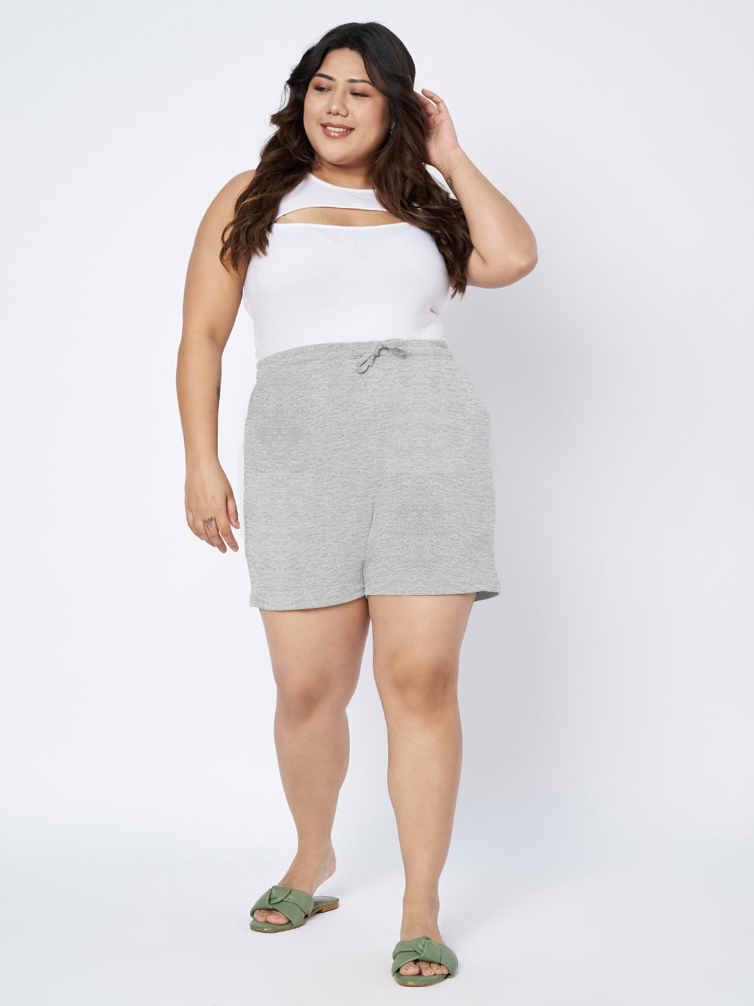 Plus Size Cotton Shorts