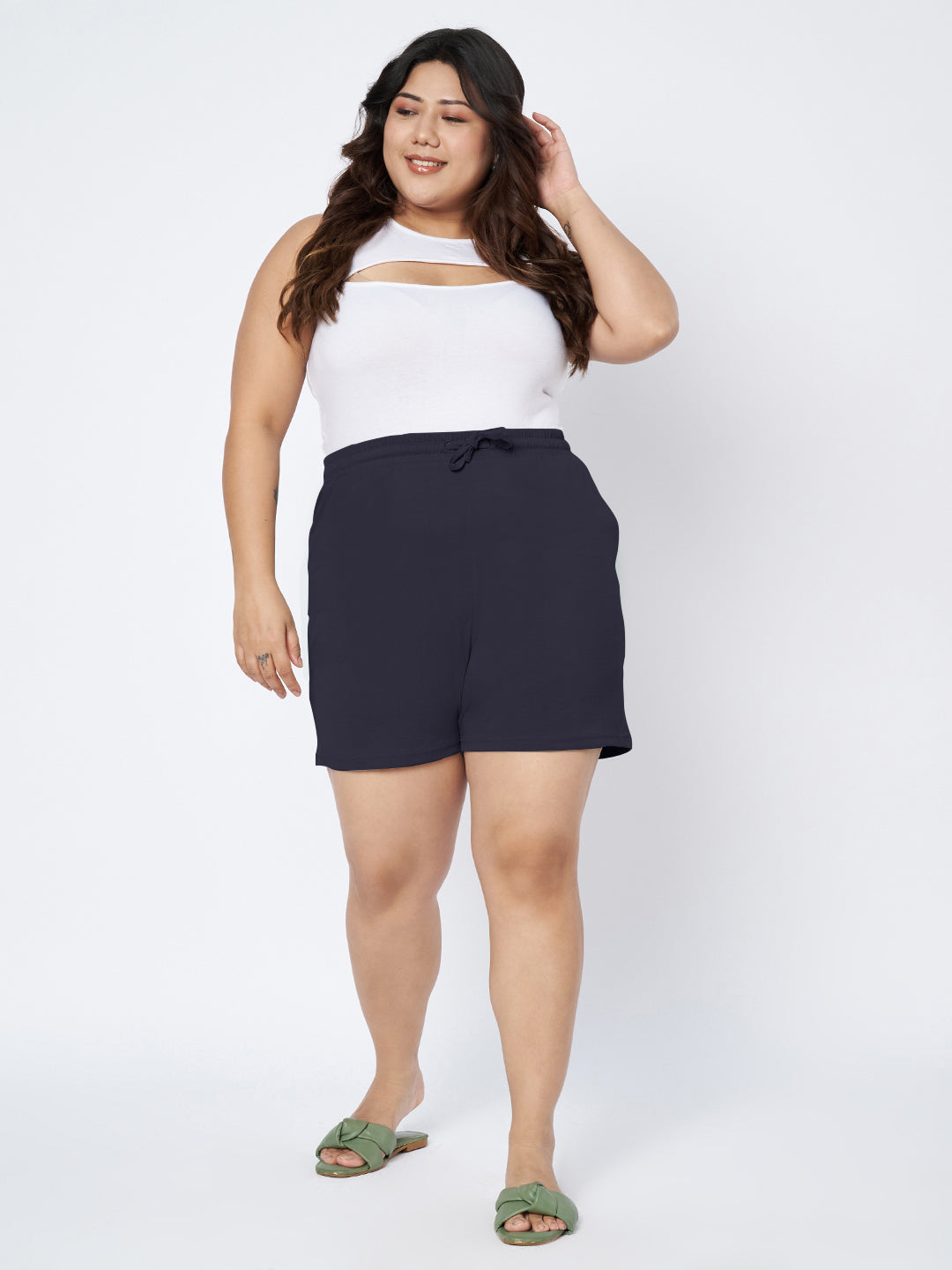 Plus Size Cotton Shorts
