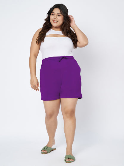 Plus Size Cotton Shorts