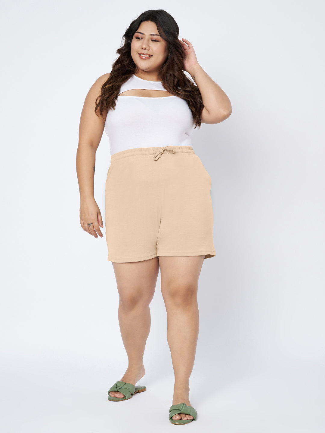 Plus Size Cotton Shorts