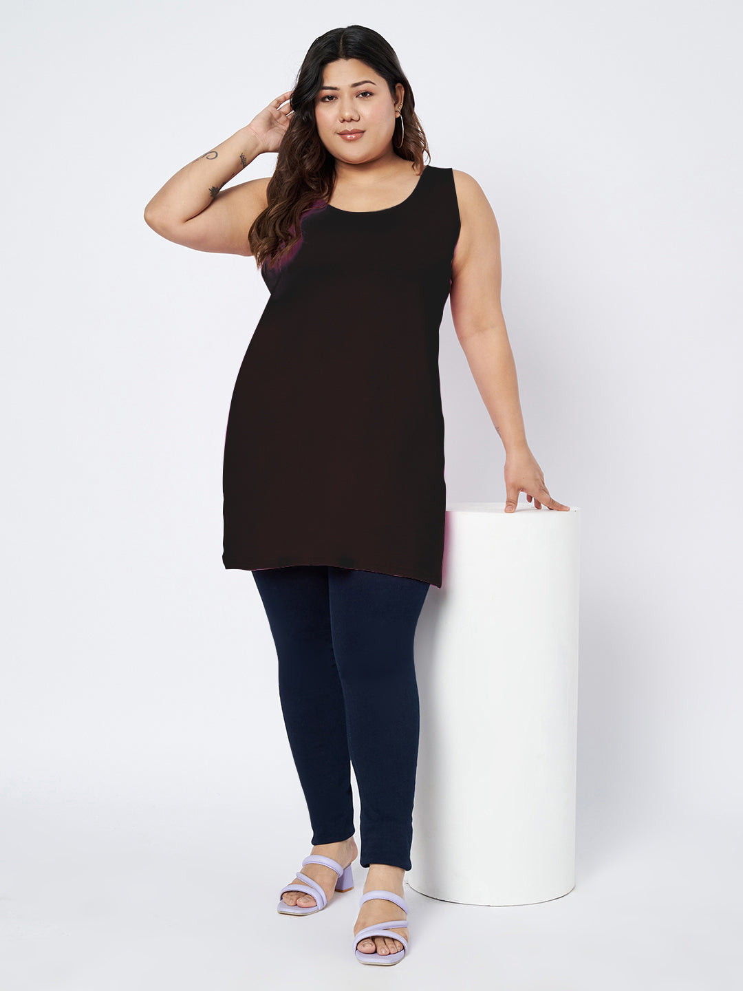 Plus Size Cotton Slip