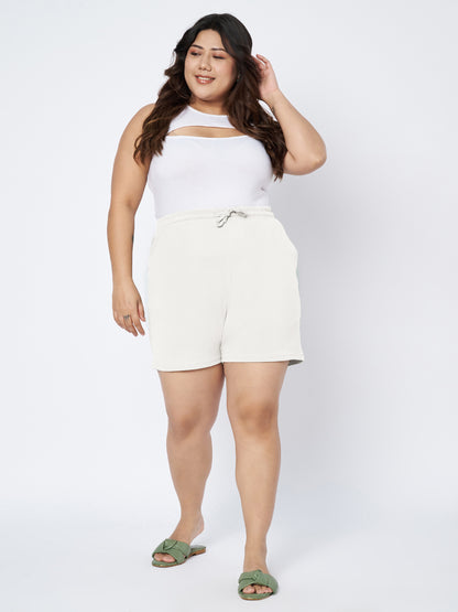 Plus Size Cotton Shorts