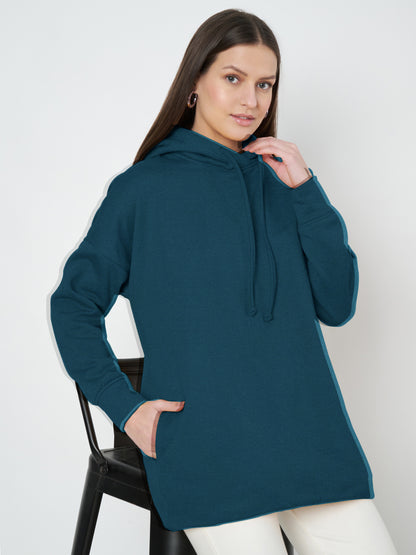 Hooded Longline Sweatshirt