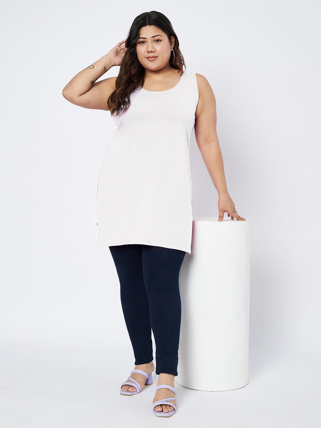 Plus Size Cotton Slip