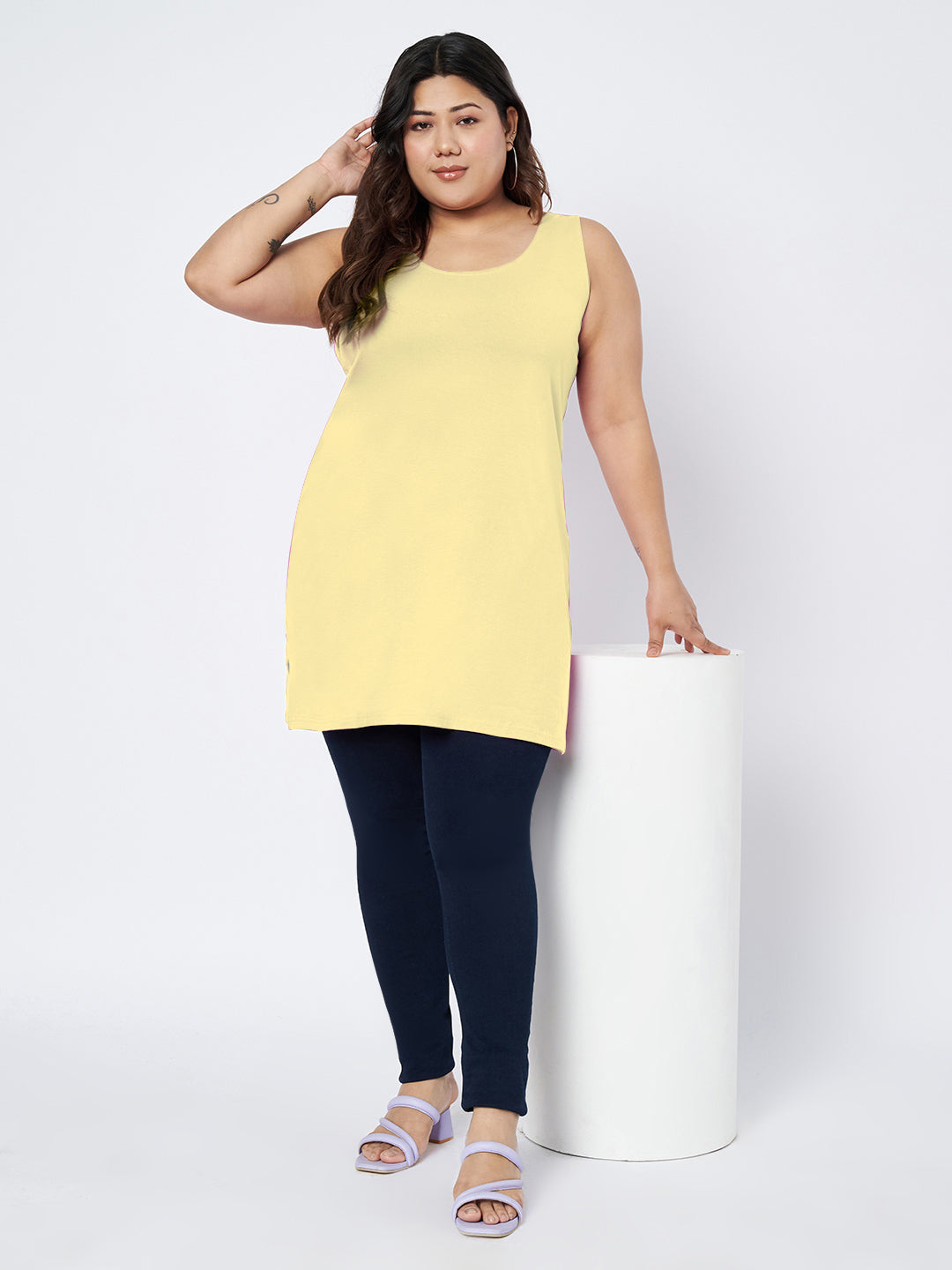 Plus Size Cotton Slip