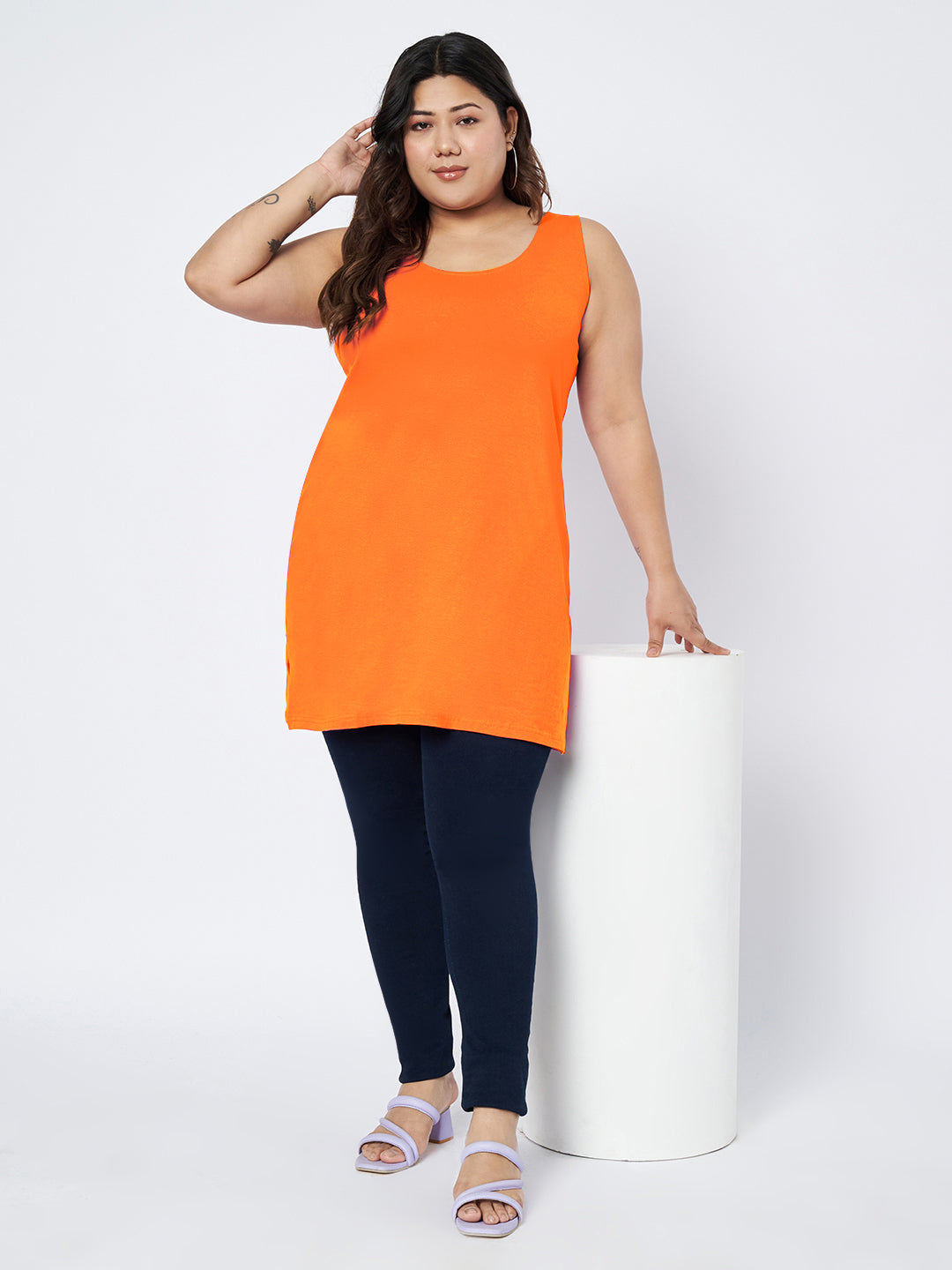 Plus Size Cotton Slip