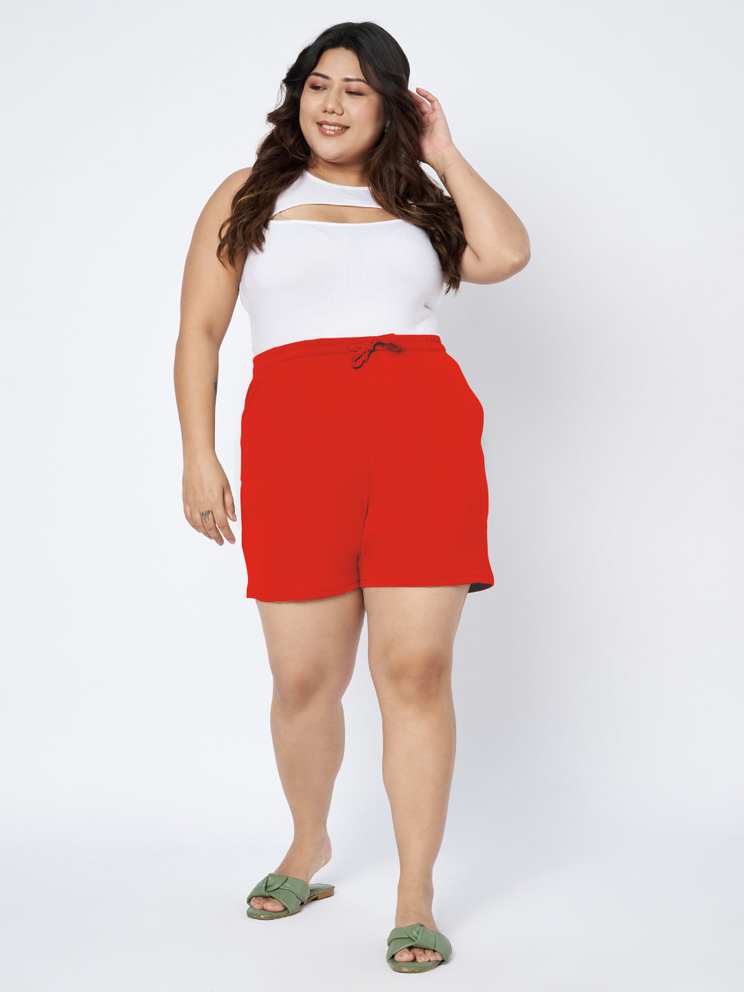 Plus Size Cotton Shorts