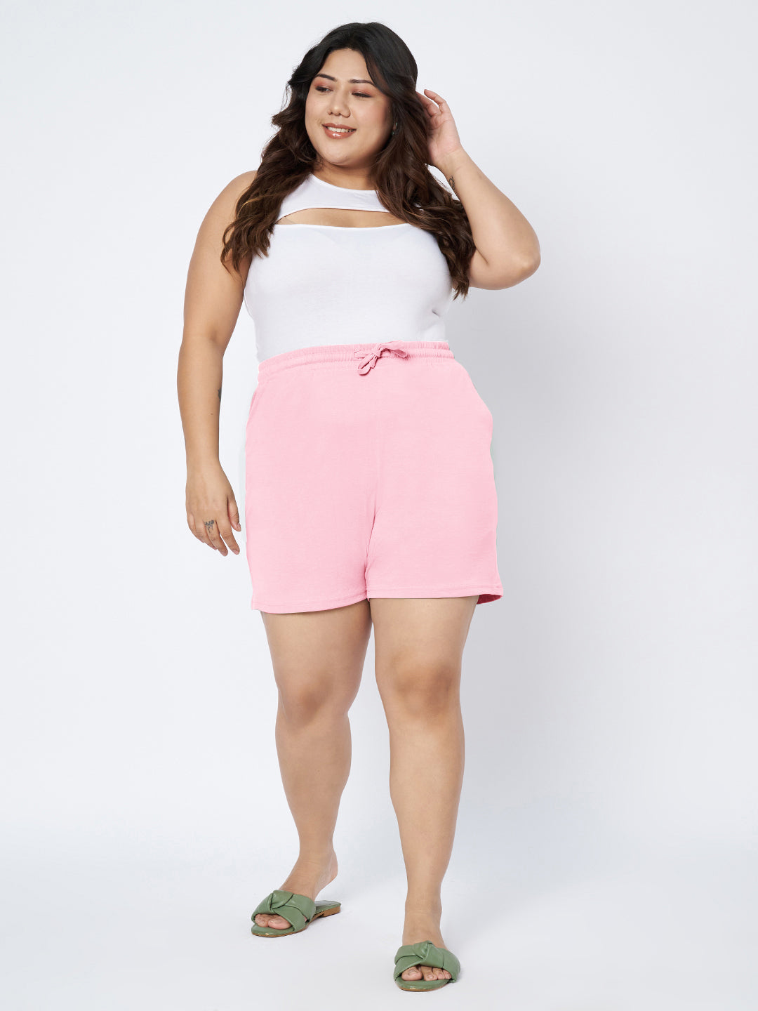 Plus Size Cotton Shorts