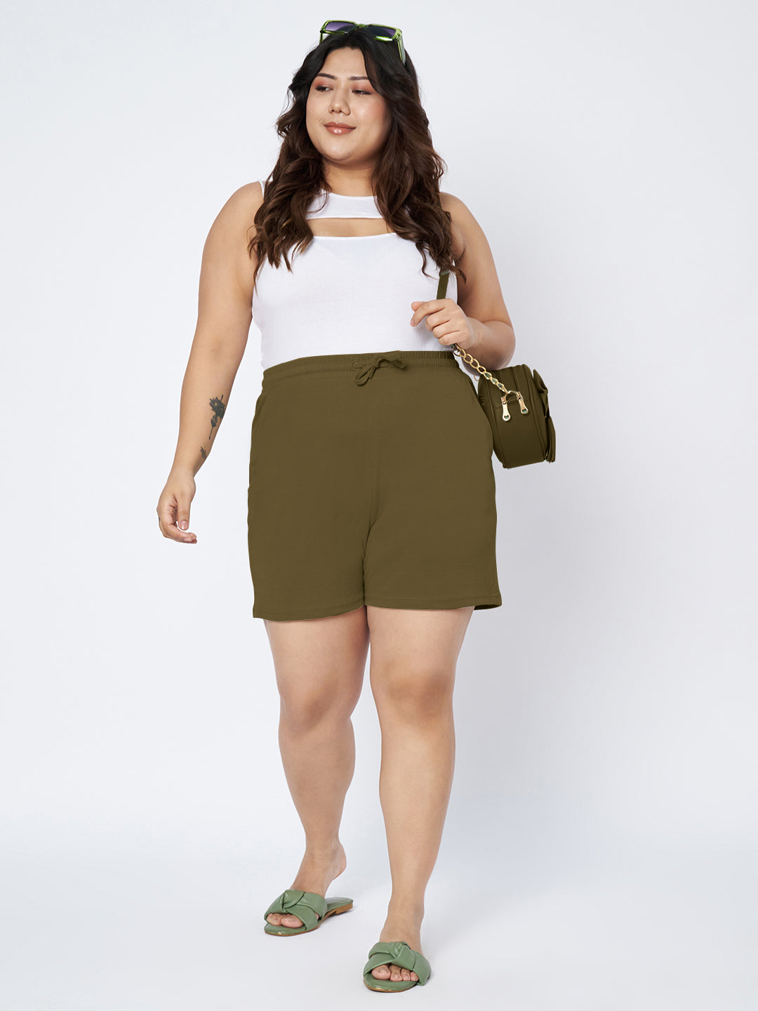 Plus Size Cotton Shorts