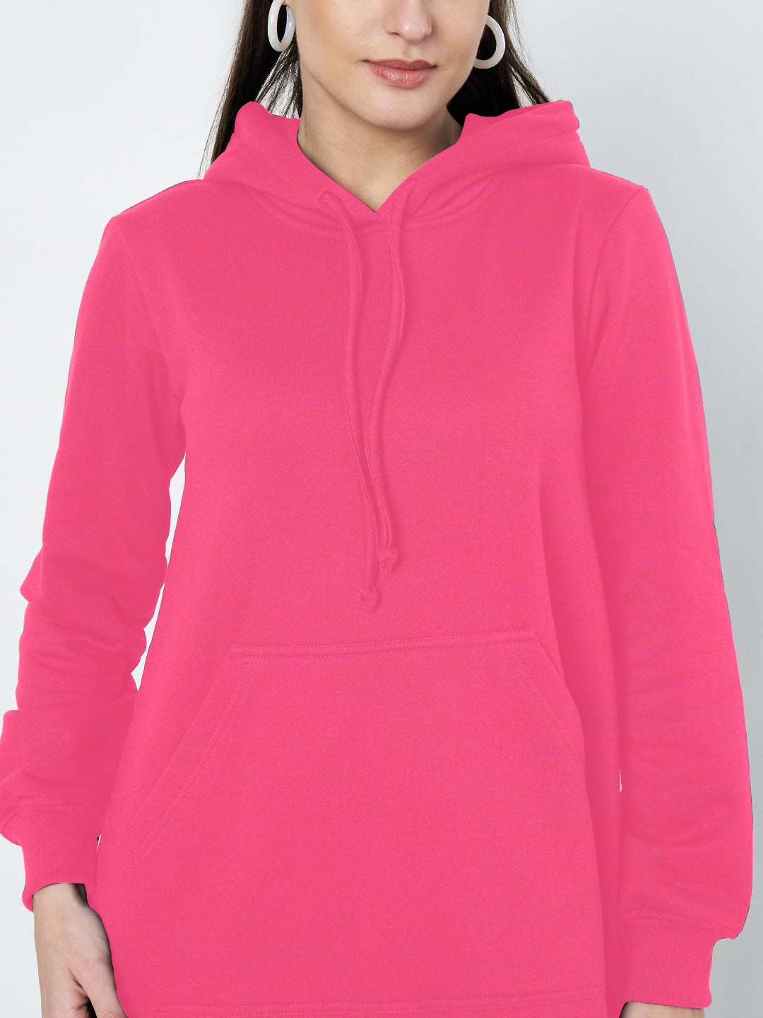 Hooded A-Line Midi Dress