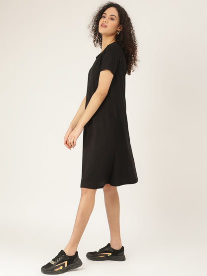 Pure Cotton A-Line Midi Dress