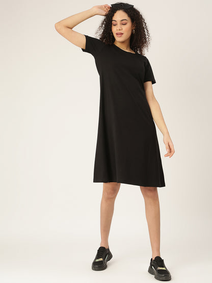 Pure Cotton A-Line Midi Dress