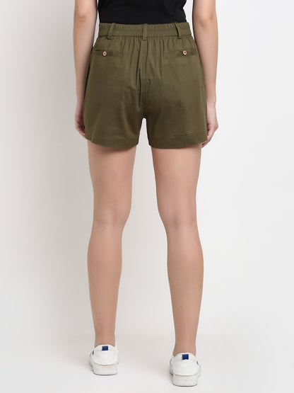 Solid Regular Shorts