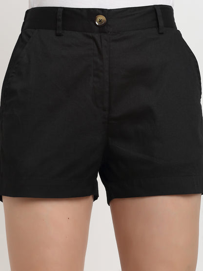 Solid Regular Shorts