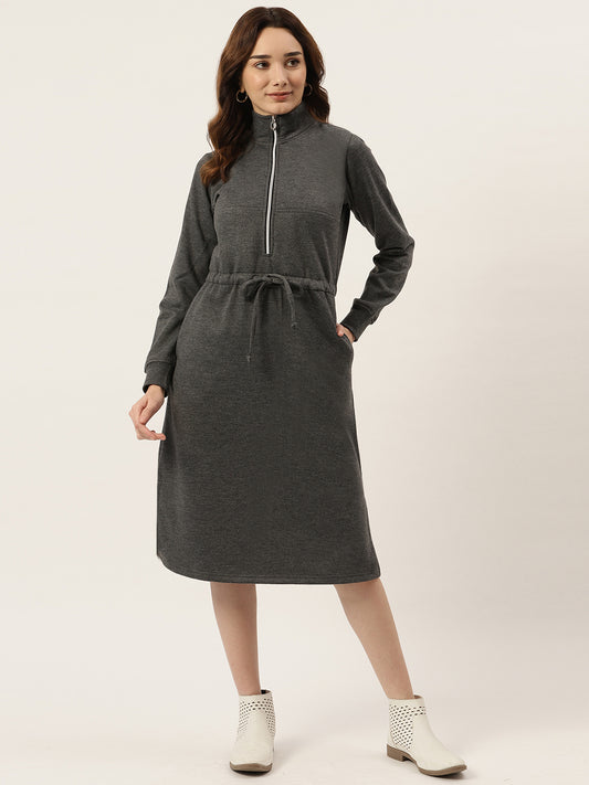 Black Midi Jumper Dress