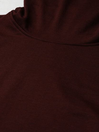 Cowl Neck Midi Jumper Dress