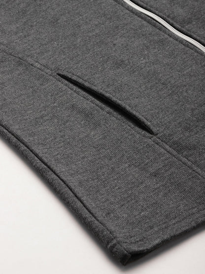 Solid Tailored Sleeveless Fleece Jacket