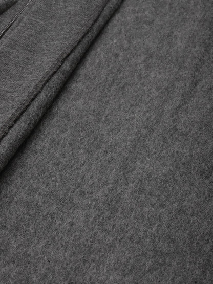 Solid Tailored Sleeveless Fleece Jacket