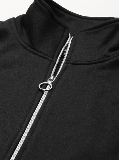 Solid Tailored Sleeveless Fleece Jacket
